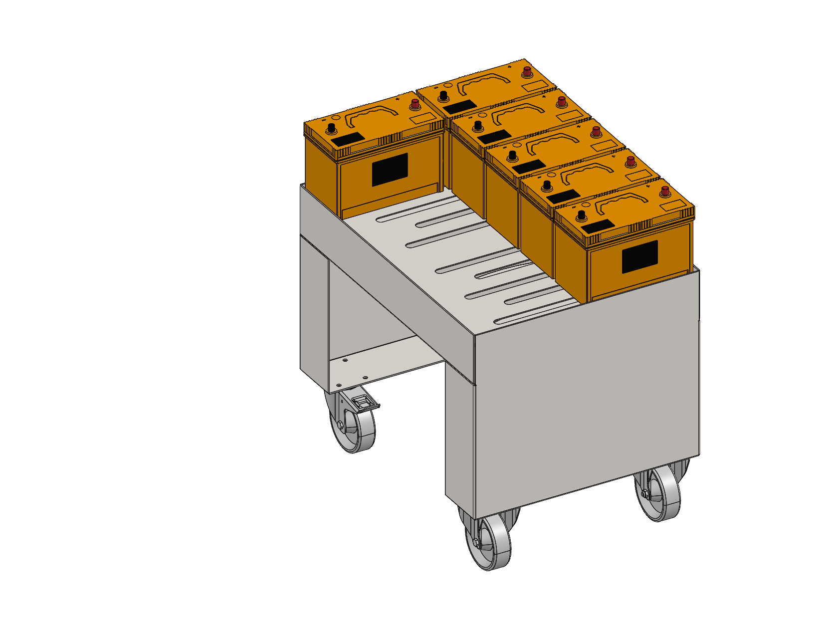 Battery storage enclosure design - CAD drawing 1