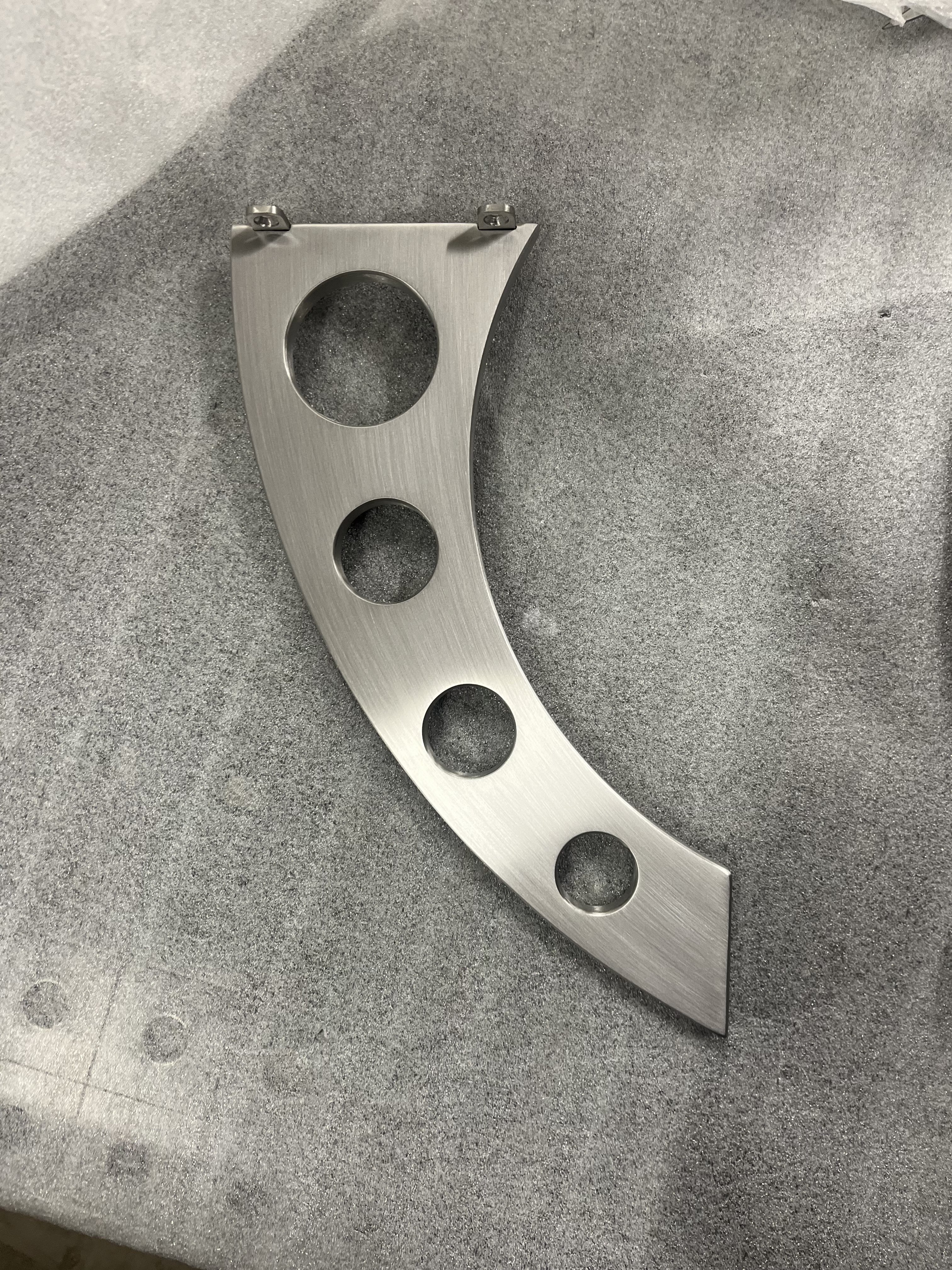 Curved table bracket fabrication - CAD drawing 1