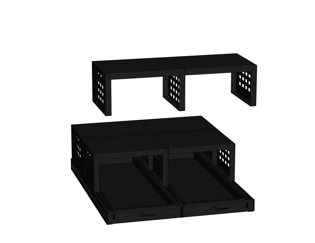 Modular van drawer system, 3D CAD model